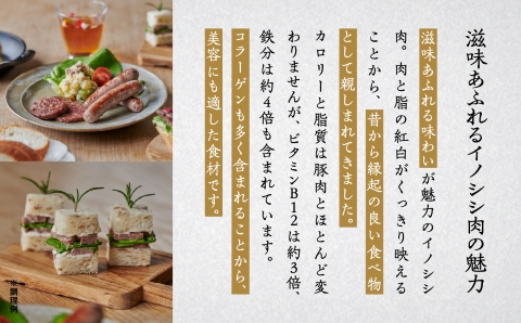 冷燻製猪肉ソーセージセット ジビエ イノシシ スモーク肉 石川県 小松市 北陸