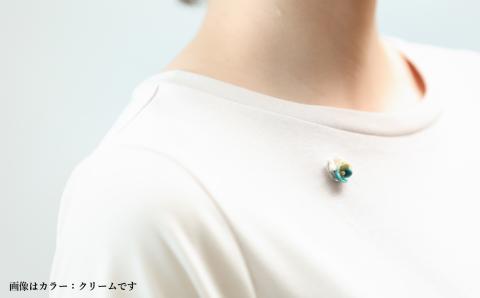 九谷焼×布花アクセサリー九谷花（KUTANIKA）ピンブローチ 石川県 小松市 北陸