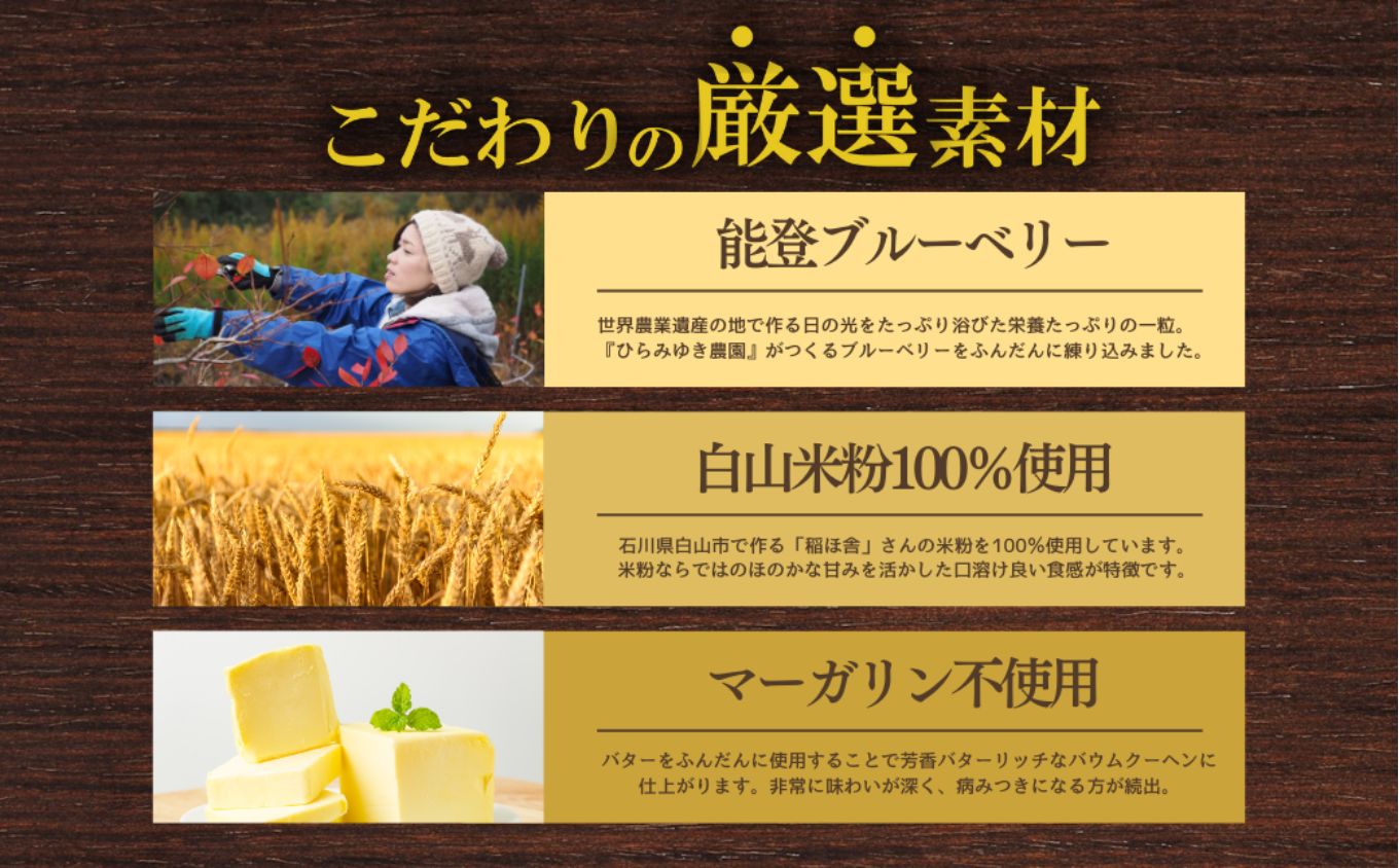 全国バウムクーヘン総選挙1位獲得！能登塩ぶるべりばぁむ180g×1個（約4.5号：直径13cm）【スイーツ お菓子 お土産 バームクーヘン バウムクーヘン 手土産 おやつ デザート お取り寄せグルメ 人気 送料無料 セット おすすめ ギフト 7000円以下 米粉 ツキトワ】