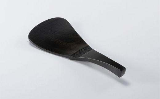 〈畑漆器店〉ごはんびつ 黒拭漆（飯ベラ付）【高島屋選定品】 おひつ しゃもじ F6P-1650