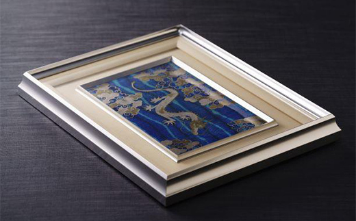 加賀九谷焼〈苧野憲夫〉陶額　龍【高島屋選定品】［60C0681］ F6P-1569