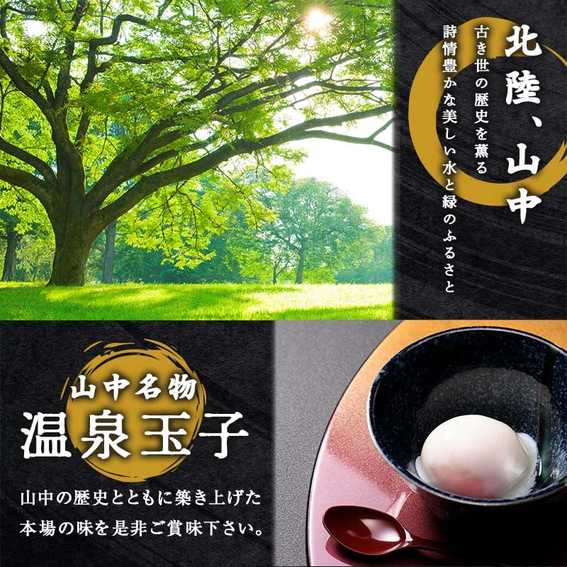 山中名物 温泉玉子 15個入り 山中温泉 温玉 全半熟 半熟 卵 たまご 小分け 朝食  グルメ 食品 復興 震災 コロナ 能登半島地震復興支援 北陸新幹線 F6P-2808