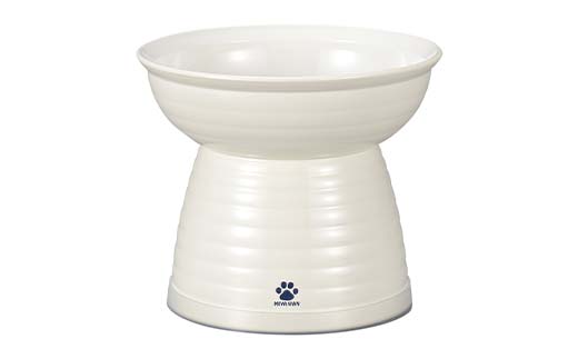 みやわん 脚付きフードボウル ４７０ WH(ホワイト) ペット 犬 猫 いぬ ねこ フードボウル 食器 脚付き F6P-2486