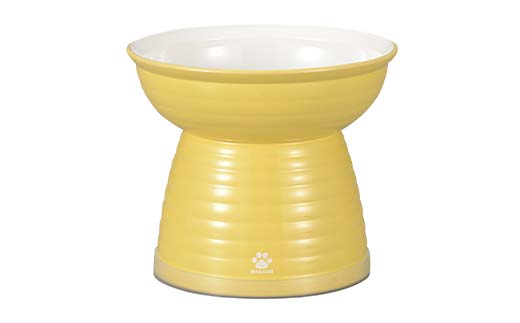 みやわん 脚付きフードボウル ４７０ ＹＥ(イエロー) ペット 犬 猫 いぬ ねこ フードボウル 食器 脚付き F6P-2488