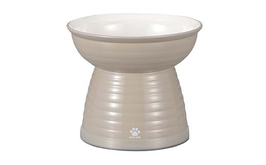みやわん 脚付きフードボウル ４７０ ＢＥ(ベージュ) ペット 犬 猫 いぬ ねこ フードボウル 食器 脚付き F6P-2491