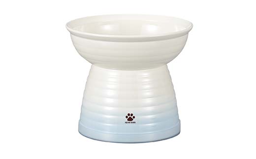 みやわん 脚付きフードボウル ４７０ 淡青色 ペット 犬 猫 いぬ ねこ フードボウル 食器 脚付き F6P-2493