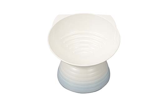 みやわん ねこ脚付きフードボウル 淡青色 ペット 犬 猫 いぬ ねこ フードボウル 食器 脚付き F6P-2501