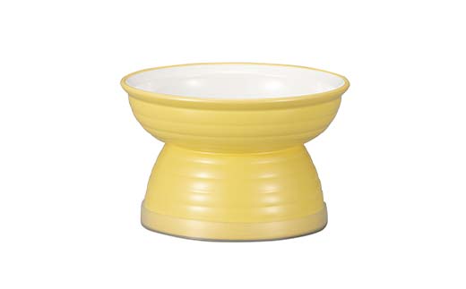 みやわん 脚付きフードボウル １７５ ＹＥ(イエロー) ペット 犬 猫 いぬ ねこ フードボウル 食器 脚付き F6P-2504