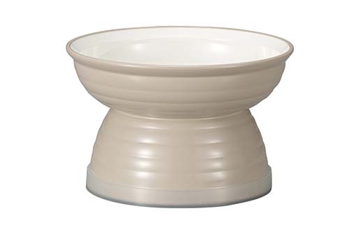 みやわん 脚付きフードボウル ２３５ ＢＥ(ベージュ) ペット 犬 猫 いぬ ねこ フードボウル 食器 脚付き F6P-2515