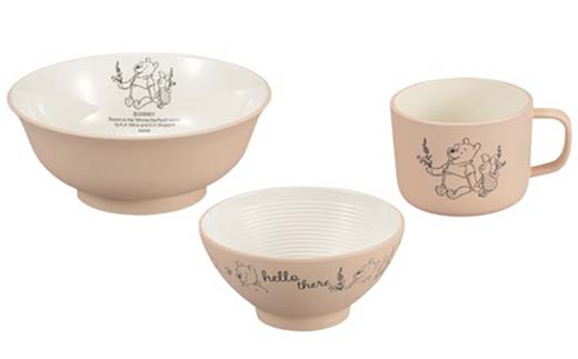 Pooh Bee キッズセット30 Grege 雑貨 日用品 食器 グラス 皿 汁椀 セット F6P-2553