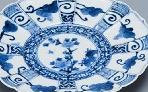 加賀九谷焼〈山本長左〉　5.5号皿　宝珠唐草（2枚組）【高島屋選定品】［60C0283］ F6P-1567