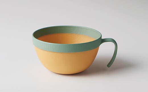 MUSUBI塗り分け ペア食器セット グリーン・グリーン 山中漆器 山中塗 軽量 レンジ対応 食洗機対応 木目 ナチュラル 自然 おしゃれ ギフト F6P-2188