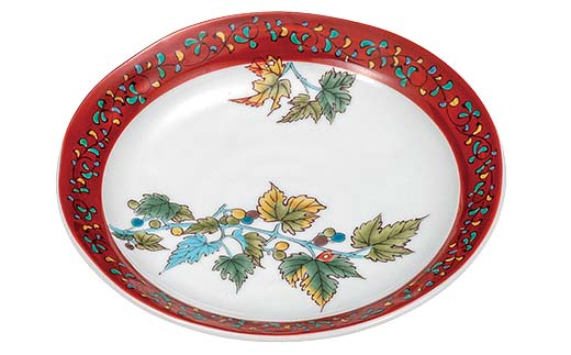 九谷焼 皿揃 木の実絵変り 5枚組 食器 お皿 日本製 ギフト プレゼント F6P-2848