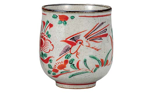 九谷焼 組湯呑 赤絵 2個1組 湯呑み 食器 ペアカップ 日本製 結婚祝い ギフト プレゼント F6P-2870