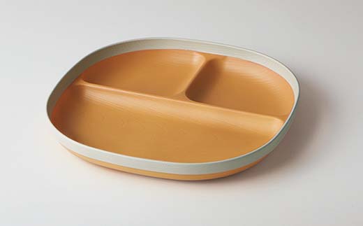 MUSUBI塗り分け ペア食器セット ホワイト・ホワイト 山中漆器 山中塗 軽量 レンジ対応 食洗機対応 木目 ナチュラル 自然 おしゃれ ギフト F6P-2190