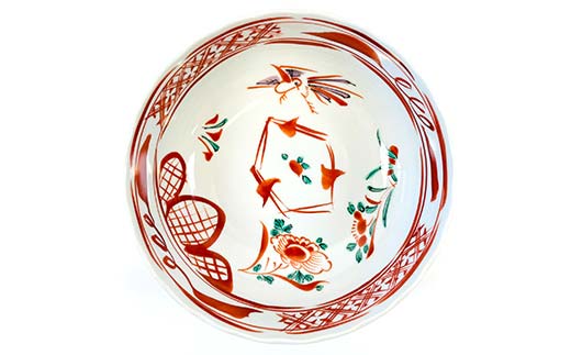 九谷焼 鉢 赤呉須 伝統 工芸品 装飾品 盛り鉢 テーブルウェア 食器 プレゼント ギフト 贈り物 石川県 加賀市 F6P-2861