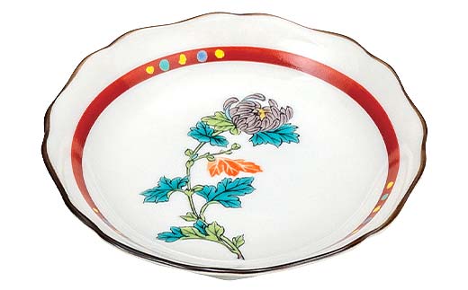 九谷焼 皿揃 花ごよみ 5枚組 食器 お皿 日本製 ギフト プレゼント F6P-2846