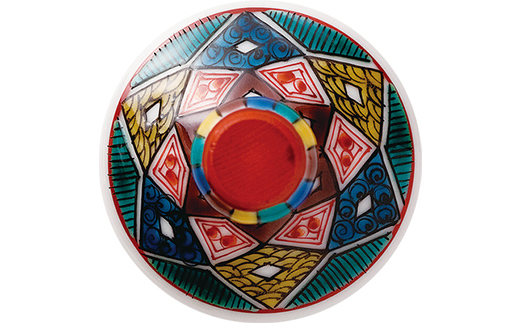 九谷和グラス 冷酒グラス古九谷菱紋 工芸品 グラス コップ 食器 F6P-3154