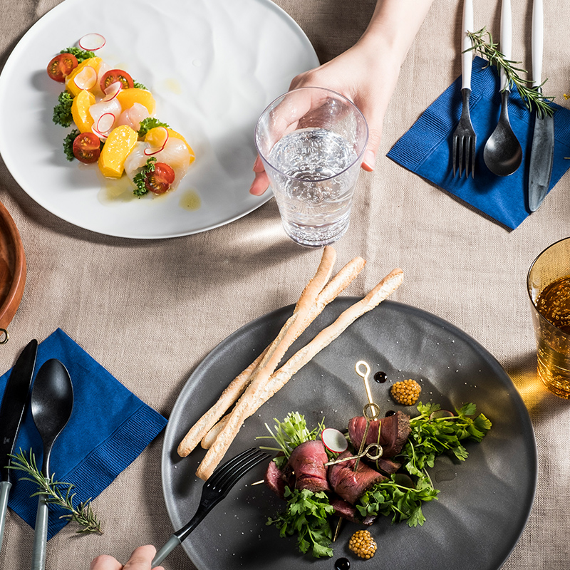 ARASカトラリーセット【カラー：ブラック】 カトラリー セット フォーク スプーン ナイフ 割れない 保証付き ARAS エイラス 色が選べる 食器 贈り物 ギフト 1.5万円 15000円  F6P-2027