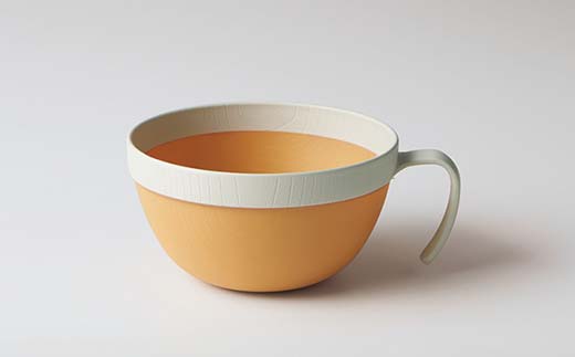 MUSUBI塗り分け ペア食器セット イエロー・ホワイト 山中漆器 山中塗 軽量 レンジ対応 食洗機対応 木目 ナチュラル 自然 おしゃれ ギフト F6P-2185