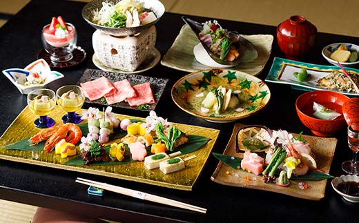 【平日限定】露天風呂付和Jr.スイート客室 四季亭懐石ペア宿泊券 ＜１泊２食付き＞ F6P-0252