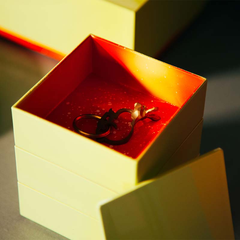 iroikoi いろいこい 3.0 9cm角 三段重 鶴仙渓 収納 小物 ケース 器 お重 小物入れ アクセサリーケース 贈り物 ギフト 雑貨 ABS樹脂 日本製 F6P-1324