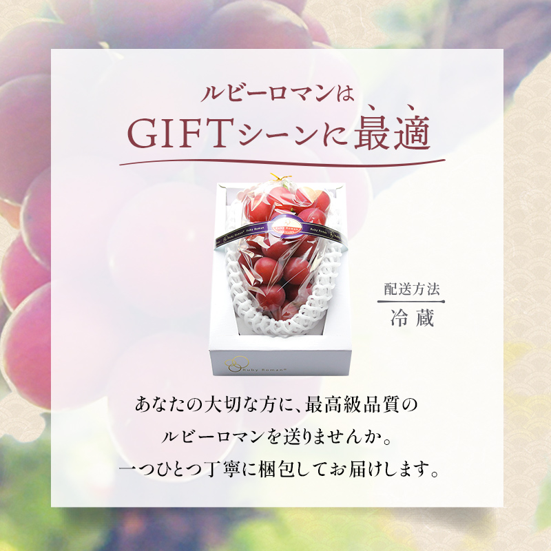 【先行予約】ルビーロマン 1房 500g（2026年8月中旬～9月上旬頃順次発送） ぶどう ブドウ 大粒 先行予約 予約 冷蔵配送 くだもの 果物 フルーツ ご当地 食品 F6P-2104