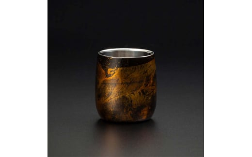 山中塗 漆磨漆流し 2重ロックカップダルマ 黒ビャクダン 1客 250ml 漆磨カップ コップ カップ タンブラー 贈答 贈り物 父の日 母の日 敬老の日 記念日 贈り物 ギフト 伝統工芸 工芸品 国産 日本製 F6P-2059