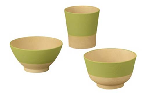 やさしい彩り むつみ揃（飯椀、汁椀、カップセット）うぐいす 飯椀 汁椀 カップ セット 食器 F6P-2566