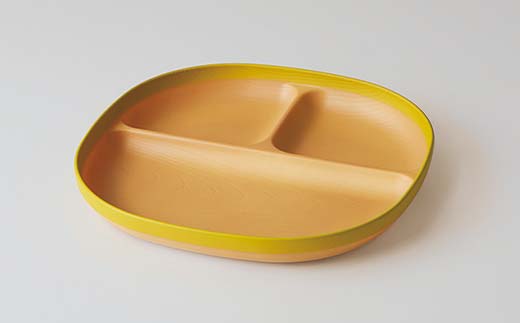 MUSUBI塗り分け ペア食器セット ピンク・イエロー 山中漆器 山中塗 軽量 レンジ対応 食洗機対応 木目 ナチュラル 自然 おしゃれ ギフト F6P-2181