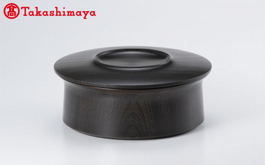 〈畑漆器店〉ごはんびつ 黒拭漆（飯ベラ付）【高島屋選定品】 おひつ しゃもじ F6P-1650