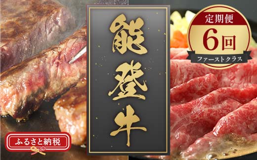 【和牛セレブ】【2026年1月以降発送】能登牛 定期便「ファーストクラス」全6回 牛肉 最高級 定期便 黒毛和牛 能登牛 和牛セレブ F6P-2162