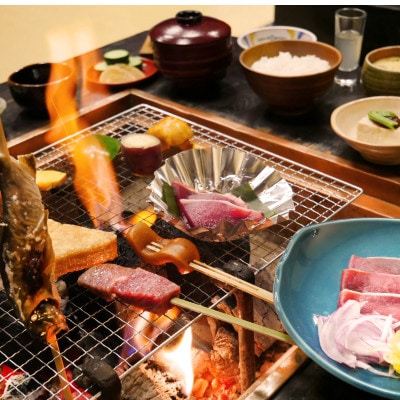 おひとりさま歓迎!平日1名宿泊券自然派な料理旅館一里野高原ホテルろあん1泊2食いろり炭火膳基本プラン