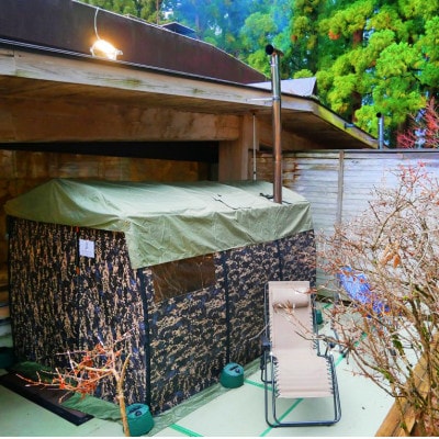 テントサウナ120分体験付き!森林浴サウナでロウリュも!一里野高原ホテルろあんの1泊2食サウナプラン