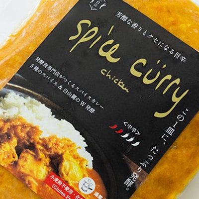 発酵スパイスカレー6個 ★5種のスパイスと白山麓のW発酵 芳醇な香り＆クセになる旨辛 グルテンフリー【配送不可地域：離島】