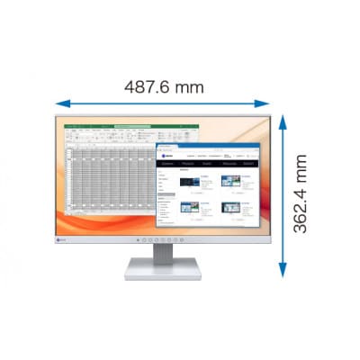 EIZOの21.5型フルHD液晶モニター FlexScan EV2130 セレーングレイ