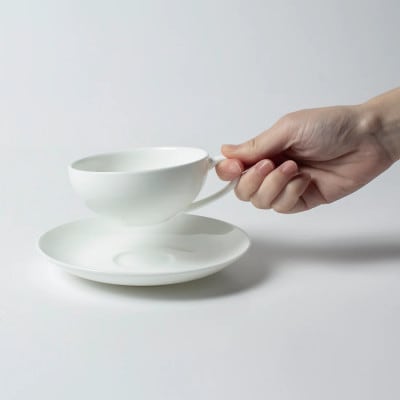 NIKKOのペアティーカップ＆ソーサーセット「柳宗理」《ニッコー食器》(1890Y-CC02)