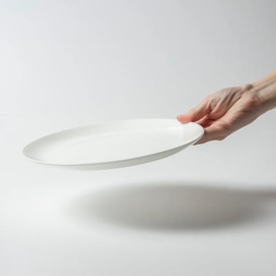 NIKKOの23cmプレート5枚セット「柳宗理」《ニッコー食器》(1890Y-0123-5)