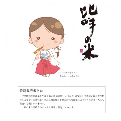 特別栽培米　ヒメの米(白山麓コシヒカリ)精米5kg