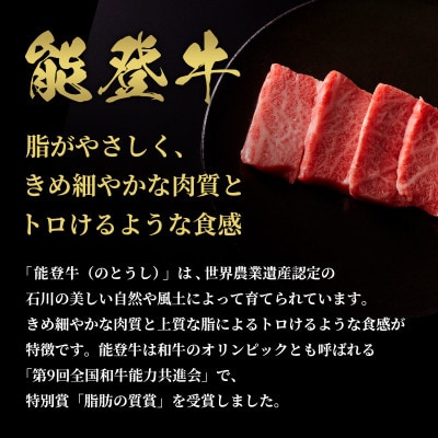 【和牛セレブ】能登牛 牛肩ロース 焼肉 1kg【配送不可地域：離島】