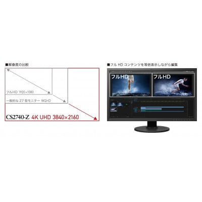【国内生産】EIZO 27型4Kカラーマネージメントモニター ColorEdge CS2740-Z