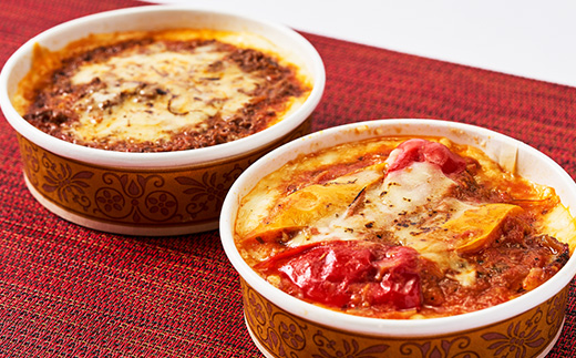 幸せ運ぶレストラン　石川県産コシヒカリ使用旨辛チキンドリア・ミラノ風ドリアセット【2種各2個セット】【配送不可地域：離島】