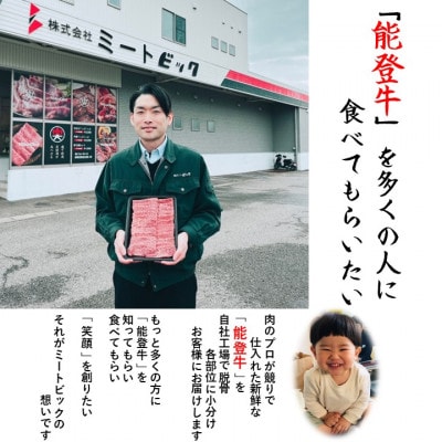 能登牛モモ　(しゃぶしゃぶ/すき焼き)500g×1パック【配送不可地域：離島】