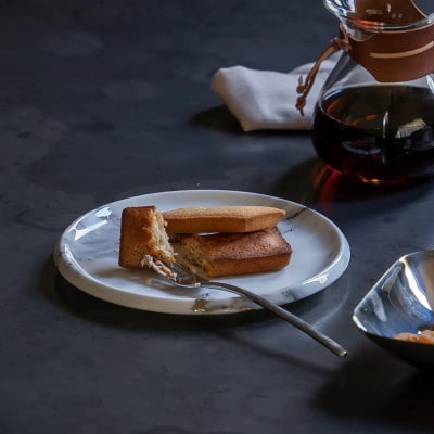 NIKKOの20.5cmプレートセット「マーブルグレー」《ニッコー食器》(11402-0020-5)