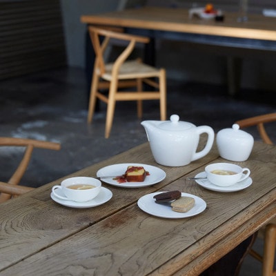 NIKKOのペアティーカップ＆ソーサーセット「柳宗理」《ニッコー食器》(1890Y-CC02)