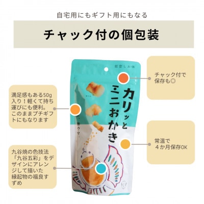 カリッとミニおかき 10個セット ※お米っておいしい!を実感できる