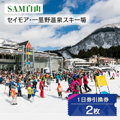 SAM白山　1日券引換券 2枚