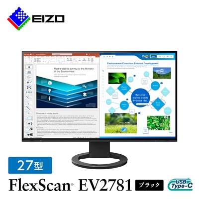 EIZO USB Type-C搭載27型液晶モニター FlexScan EV2781 ブラック