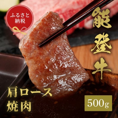【和牛セレブ】能登牛 牛肩ロース 焼肉 500g【配送不可地域：離島】