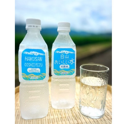 白山おいしい水　天然水　550mlペットボトル×24本(1ケース)